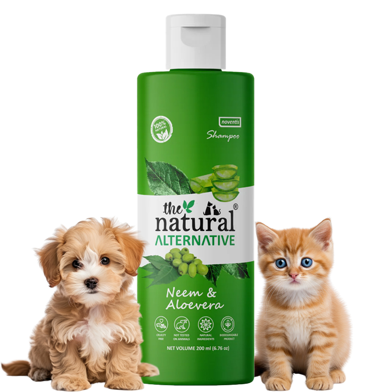 The Natural Alternative Neem & Aloe Vera Dog Shampoo Anti-Tick Herbal Dog Shampoo