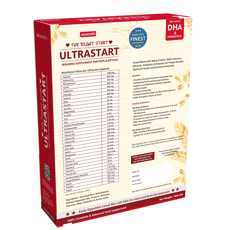 Ultrastart Puppy Weaning Supplement Complete Nutrition for Growing Puppies
