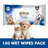Wet wipes for dogs and cats