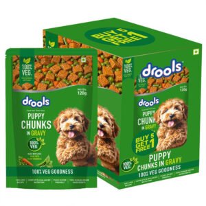 Drools Puppy 100% Veg Chunks Gravy 120g (5+1) Pc